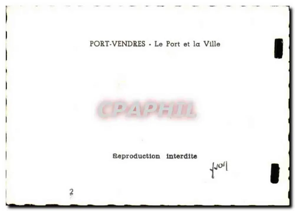 Port-Vendres — Der Hafen und die Stadt - Rückseite