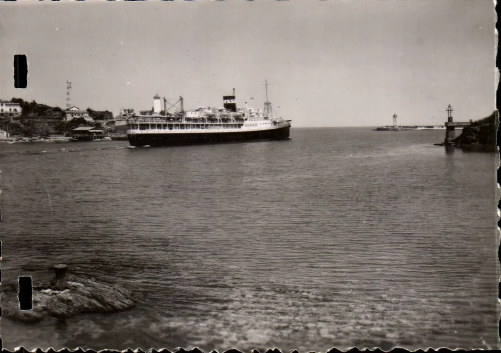 Port-Vendres — Abfahrt des Dampfers "El Mansour" — n°7 - Vorderseite