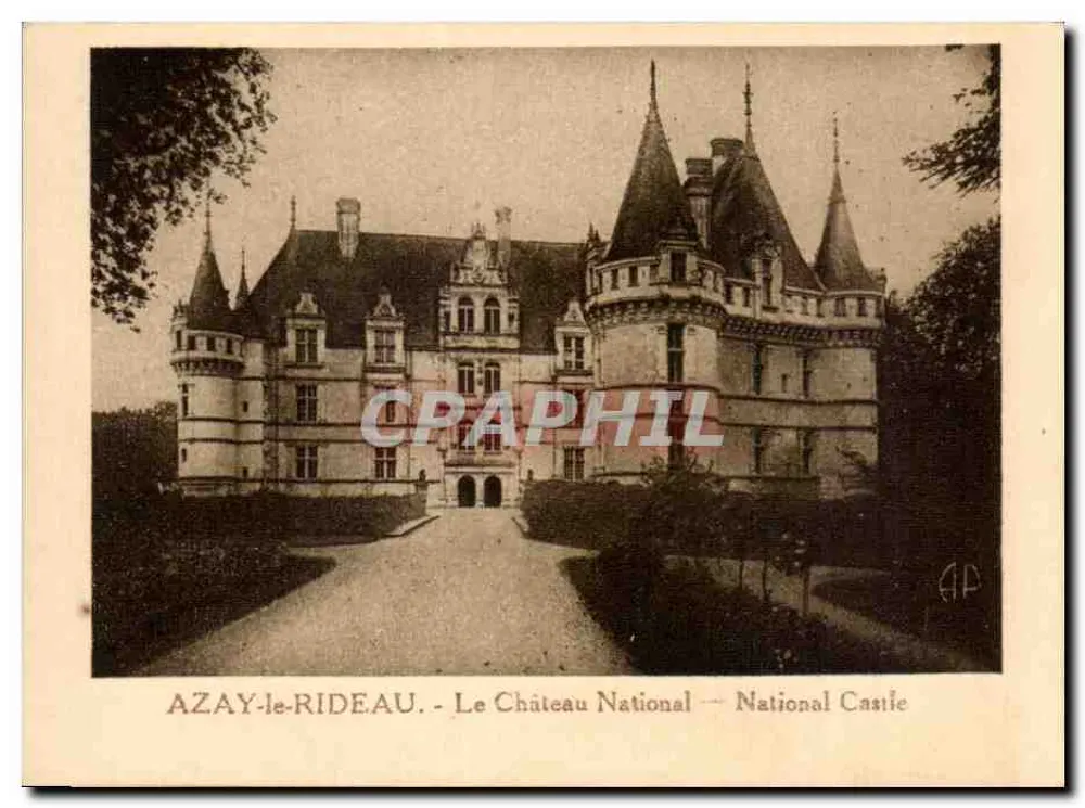 Azay-le-Rideau — O Castelo Nacional — editor não identificado - Frente