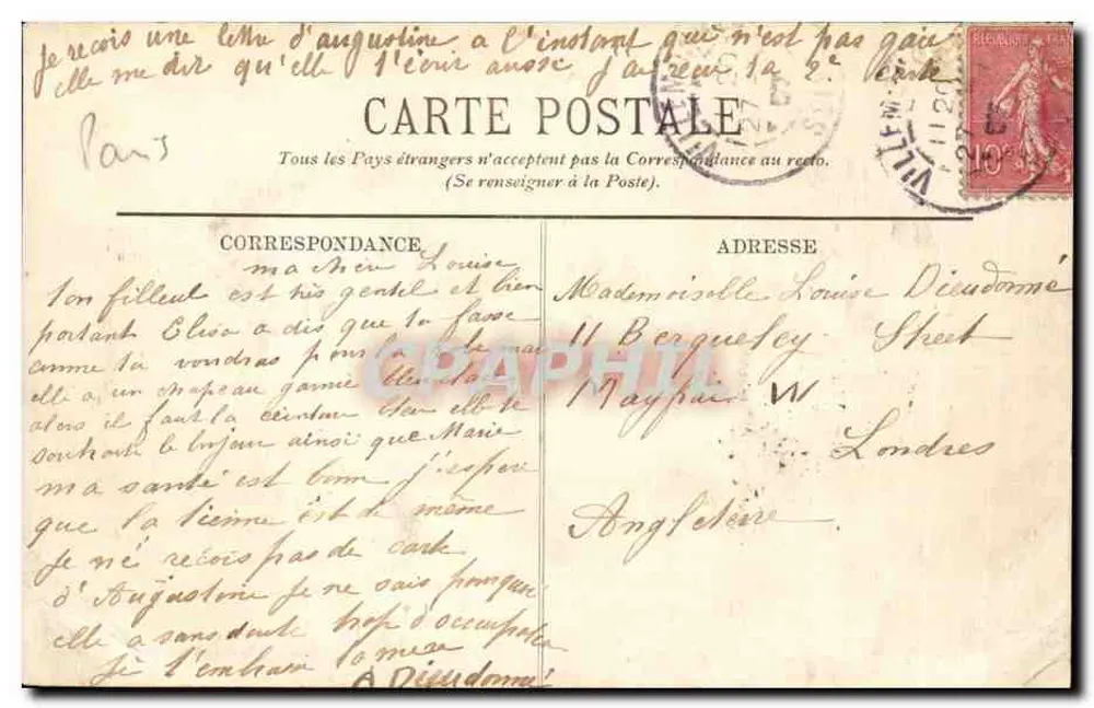 Paris — A Madeleine — LL. — n°59 - Verso