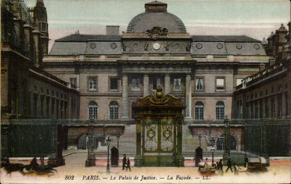 Paris — O Palácio da Justiça — A Fachada — LL — n° 802 - Frente