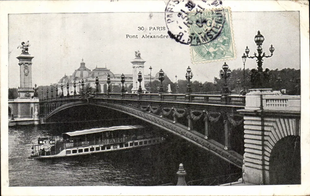 Most Alexandre III — Paryż — wydawca nieznany, numer seryjny 30 - Awers