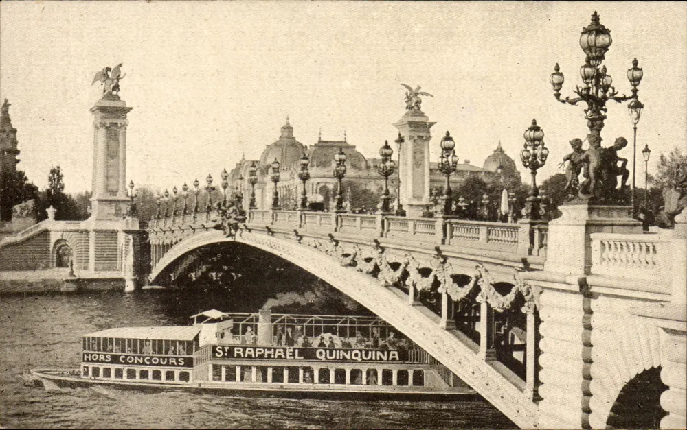 Brücke Alexandre III — Passagierboot — Verlag Paris, Brücke Alexandre III - Vorderseite