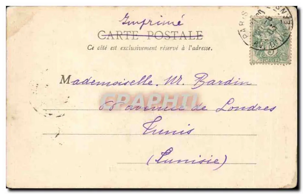 Paris – Ponte Alexandre III — B. E. PARIS n°32 - Verso