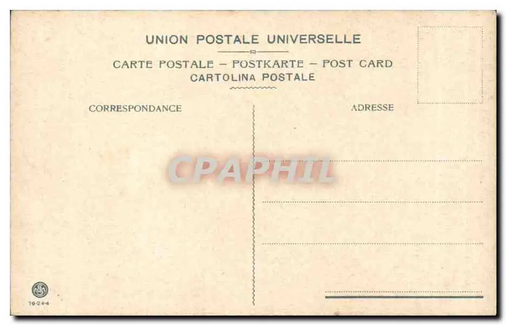 Zwei junge Frauen in Venedig — Ansicht der Lagune mit Gondel — Union Postale Universelle - Rückseite