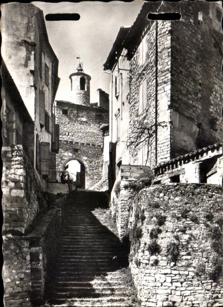 Cordes — Gefechtete Stadt von 1222 — Die Treppe des Pater-Noster und das Tor der Uhr — Modern Editions THEOJAC - Limoges - Vorderseite
