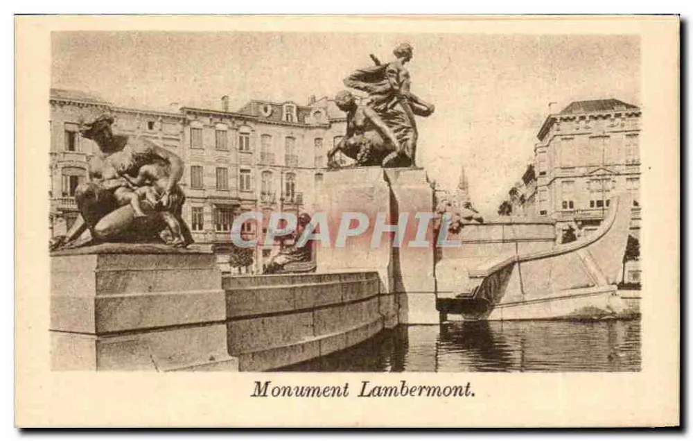 Monument Lambermont — Place Lambermont, Brüssel — unbekannter Verlag, Seriennummer nicht sichtbar - Vorderseite