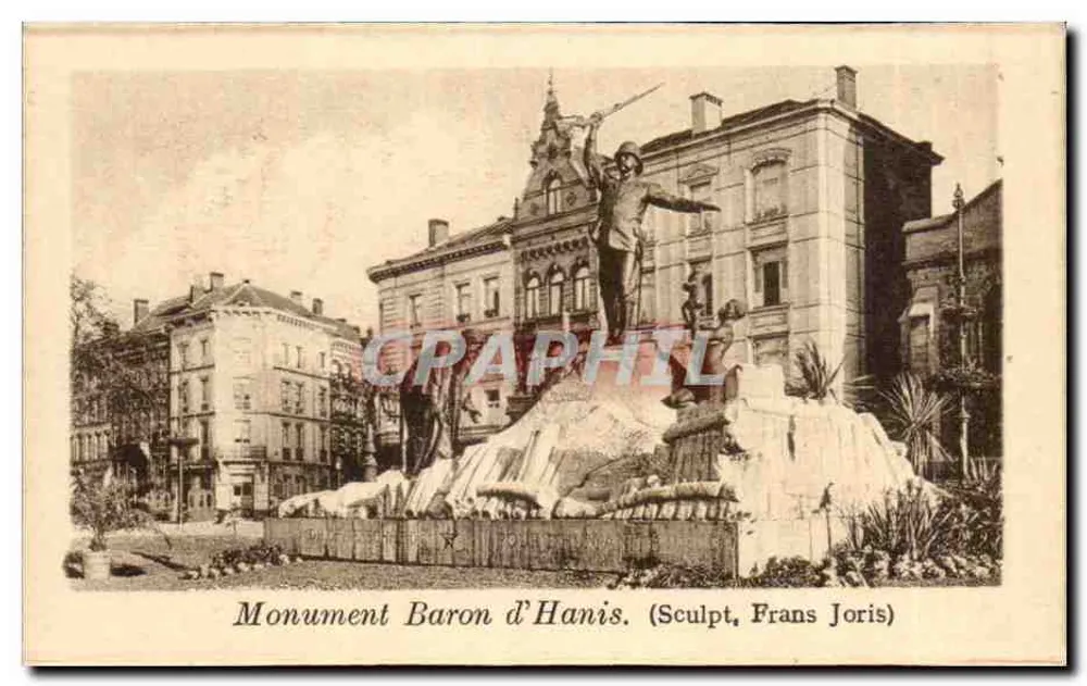 Monument des Barons d'Hanis — Skulptur von Frans Joris — unbekannter Verleger - Vorderseite