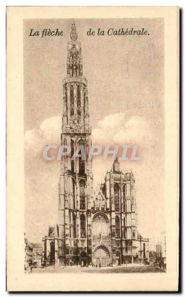 Die Spitzkirche der Kathedrale — Rouen - Vorderseite