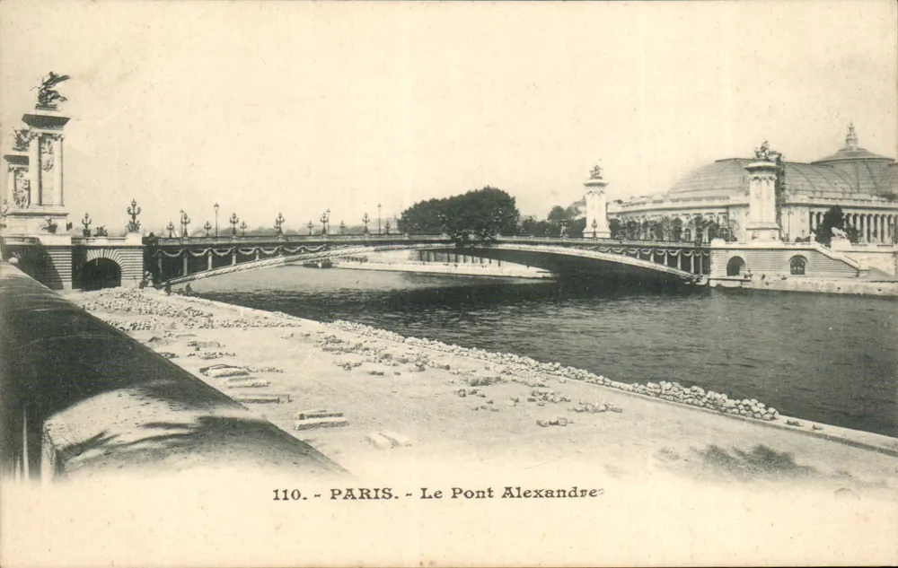 Paris - O Pont Alexandre - 110. - Editor: Paris, n° de série 110 - Frente