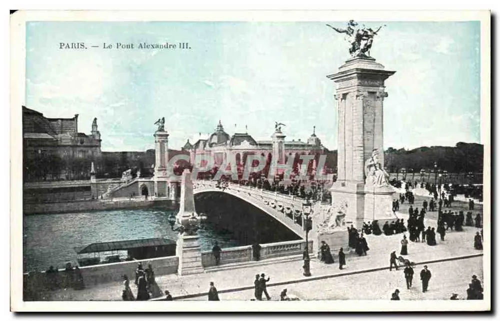 Paris — O Ponte Alexandre III — J.C. Paris - Frente