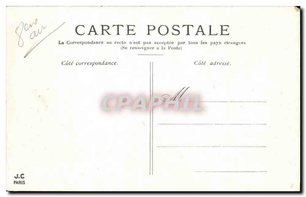 Paris — O Ponte Alexandre III — J.C. Paris - Verso