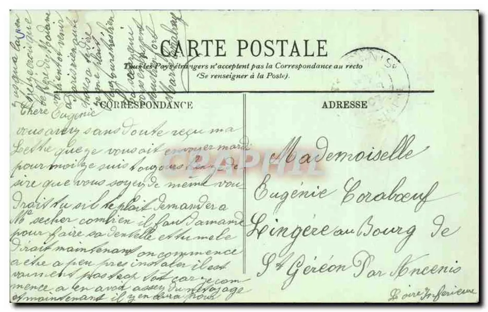 Paris — A Praça da Concórdia e a Sena — LL. — n°710 - Verso