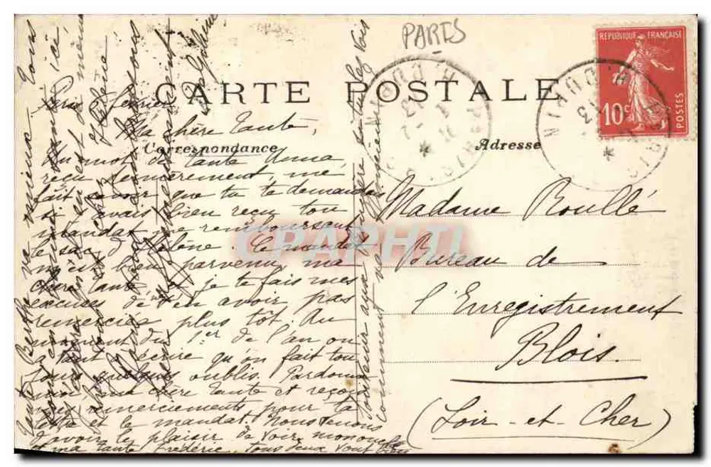 Paris — A Conciergerie — C. M. - Verso