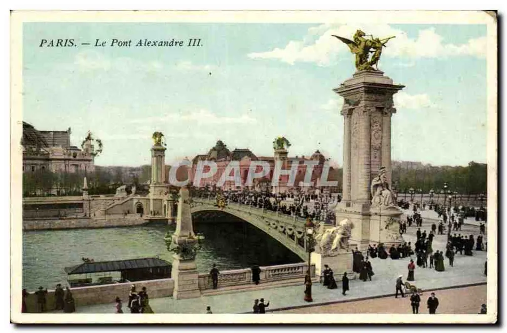 Paris — O Pont Alexandre III — editor não visível - Frente