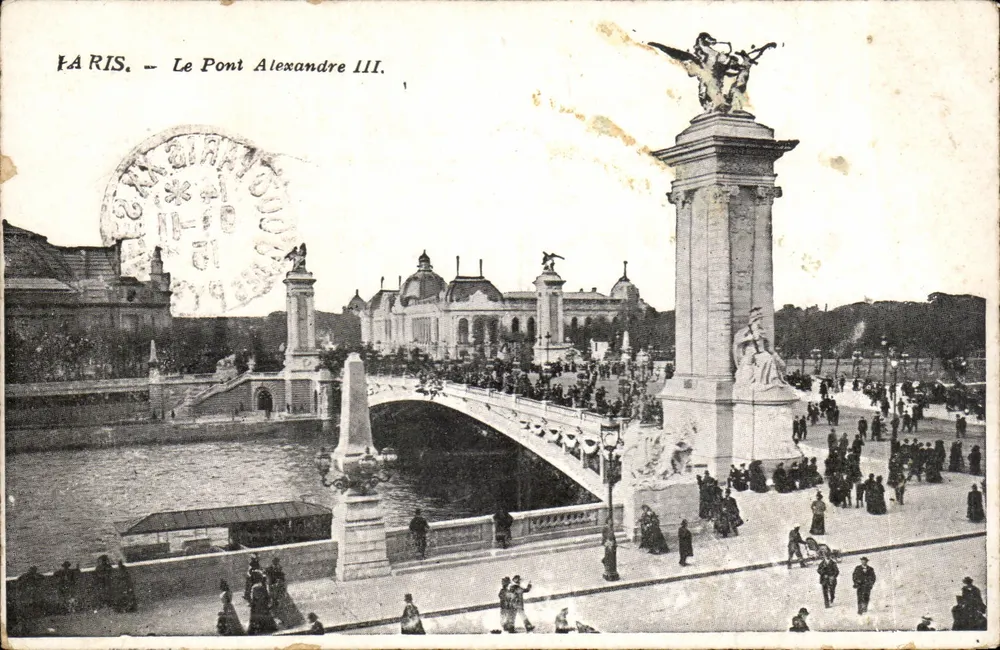 Paris — O Pont Alexandre III — Editor não identificado, número de série não visível - Frente