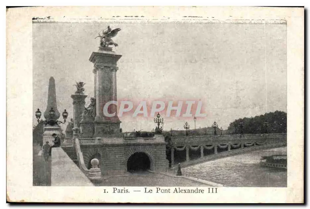 Paris — O Ponte Alexandre III — Coleção do Petit Parisien, N° 1 - Frente