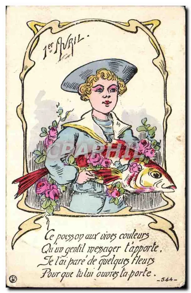 Farbenfroher Fisch — 1. April — Nr. 544 - Vorderseite