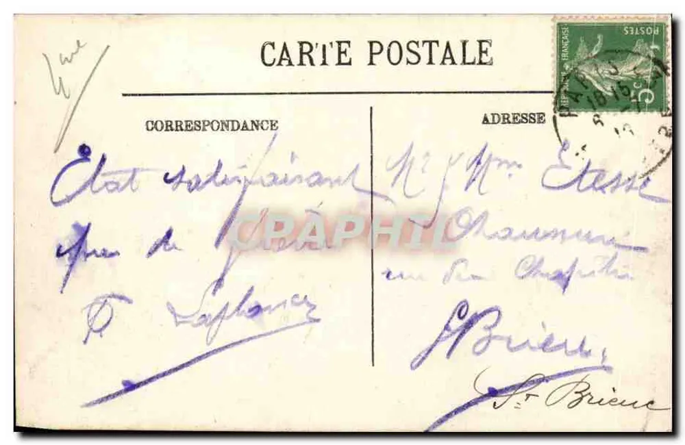 Paris — O Hôtel de Ville e o Pont d'Arcole — L.L. n°118 - Verso