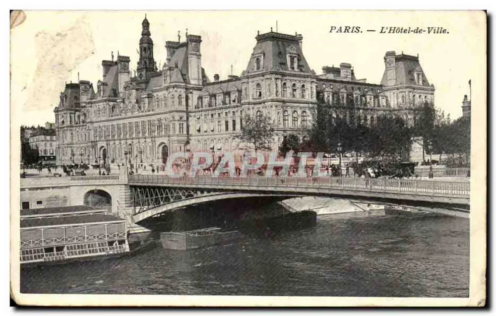 Paris — O Hôtel-de-Ville — Graphil - Frente