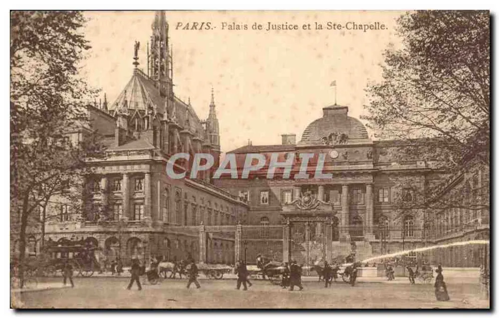 Paris. Palais de Justice und Ste-Chapelle — Verlag nicht sichtbar, Seriennummer nicht lesbar - Vorderseite