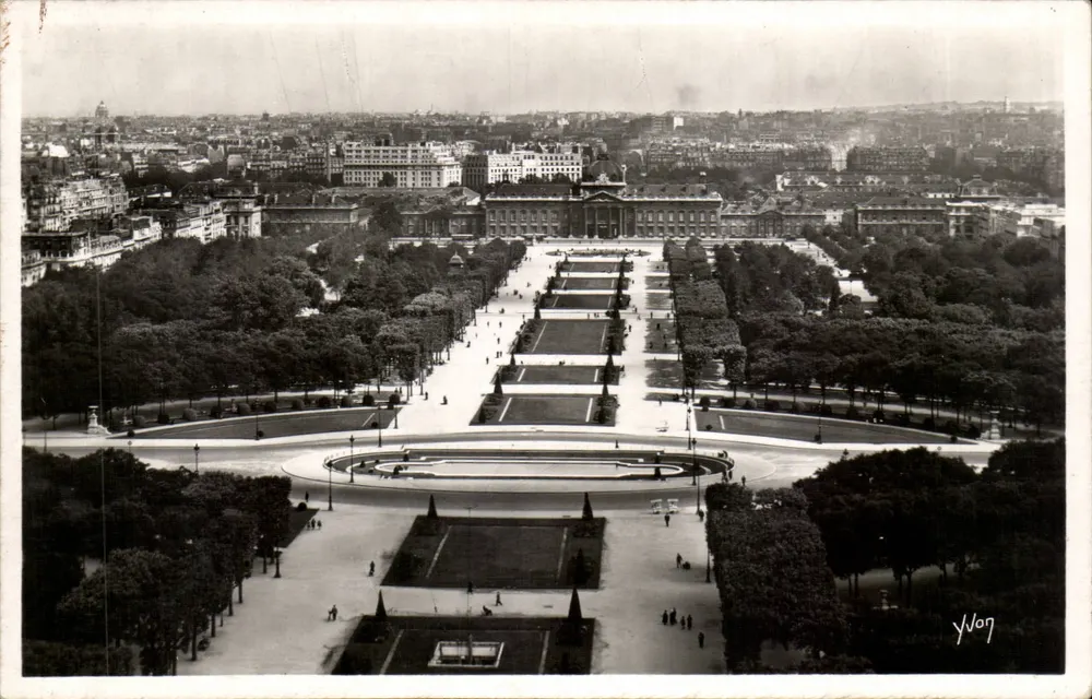 Die Gärten des Champ-de-Mars und die Militärschule — Paris — Éditions d'Air Yvon, 15 rue Martel, Paris - Vorderseite