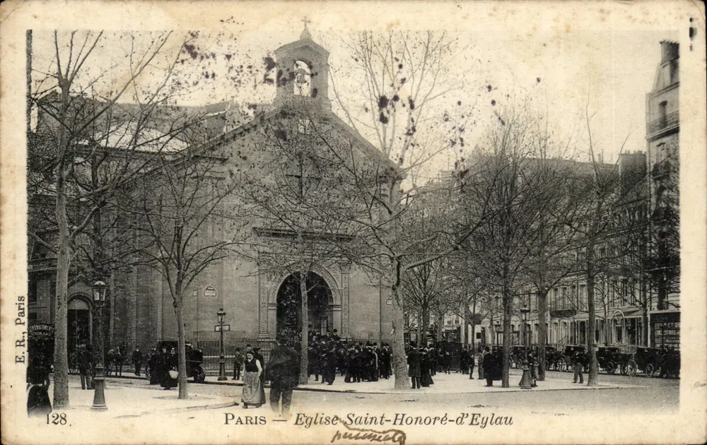 Paris — Igreja de São Honório de Eylau — E.R. Paris, n°128 - Frente