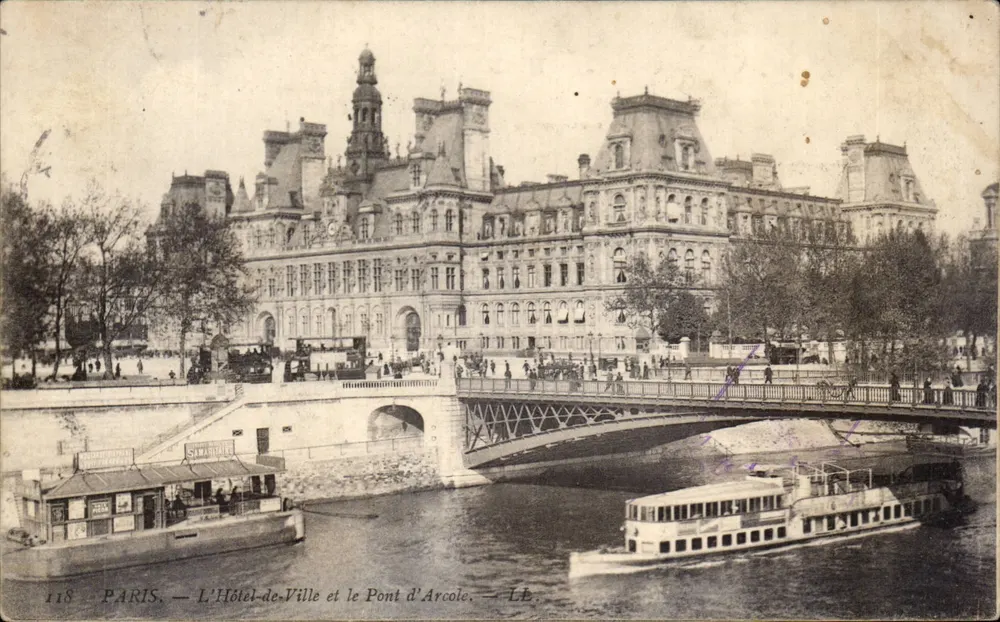 Paris — Rathaus und Pont d'Arcole — LL, n°118 - Vorderseite