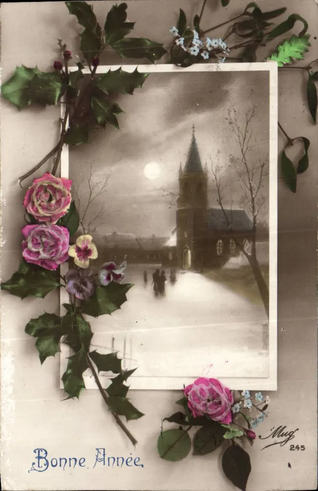 Kirche unter dem Mond — Mug 245 — Mug - Vorderseite