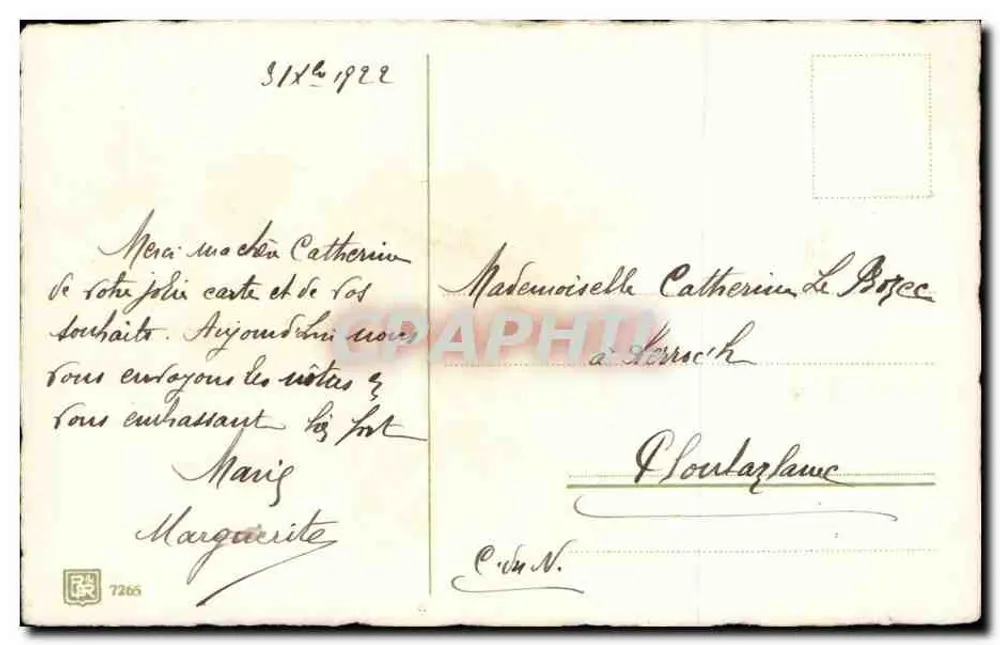 Herbstblüte — Frohes Neues Jahr — Verlag unbekannt - Rückseite