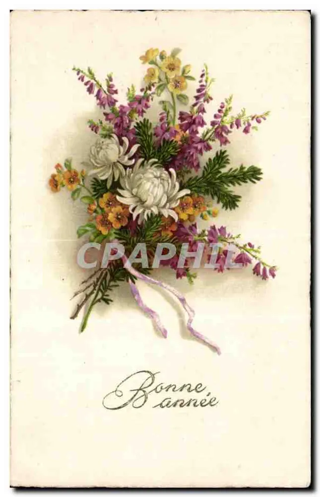 Blumenstrauß — Frohes Neues Jahr — 7264 - Vorderseite