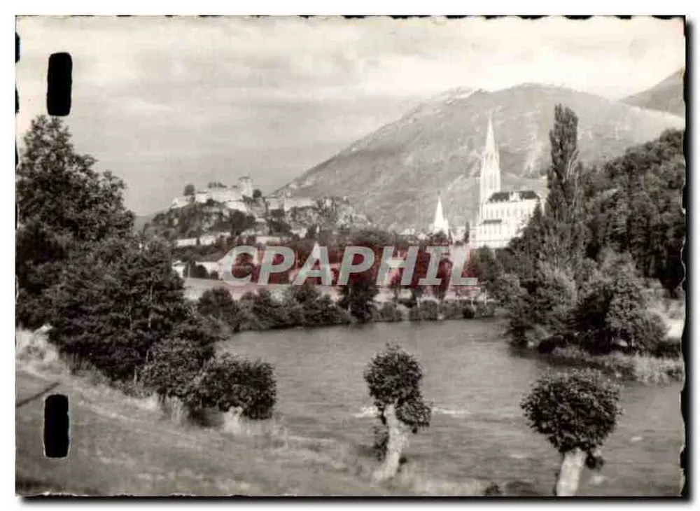 Lourdes — O Gave de Pau, a Basílica e o Castelo — n°2 - Frente