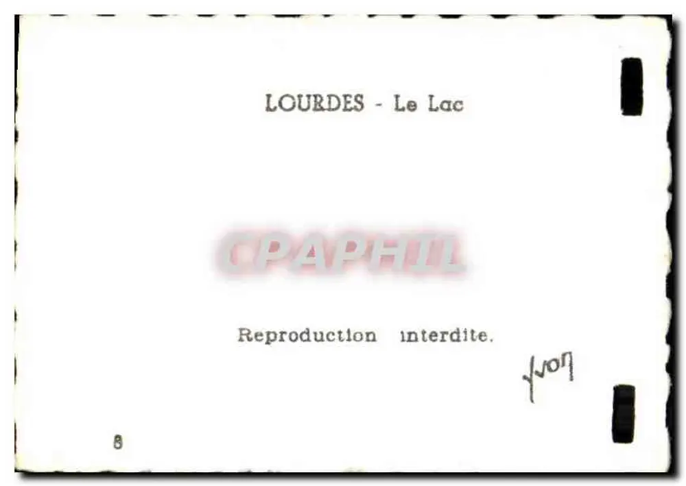 Lourdes - O Lago — reprodução - Verso