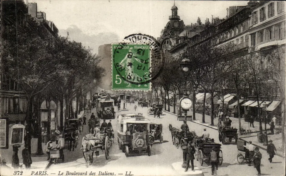 PARIS — O Boulevard des Italiens — LL. — n° 372 - Frente