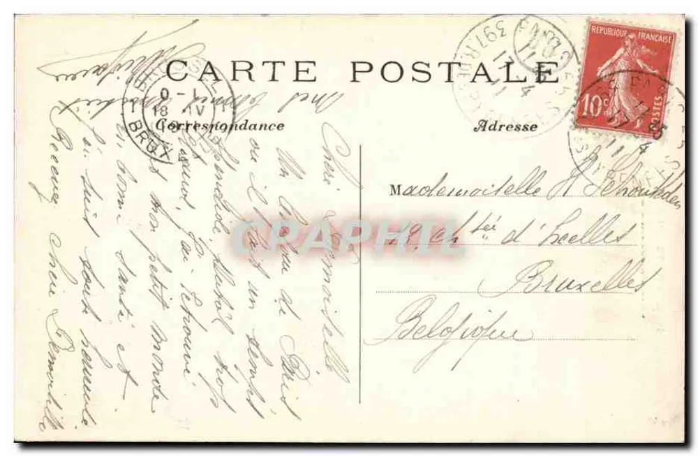 Paris — Die Spitze von Notre-Dame und der Panoramablick auf die Seine (Ostseite) — C.M. n°144 - Rückseite