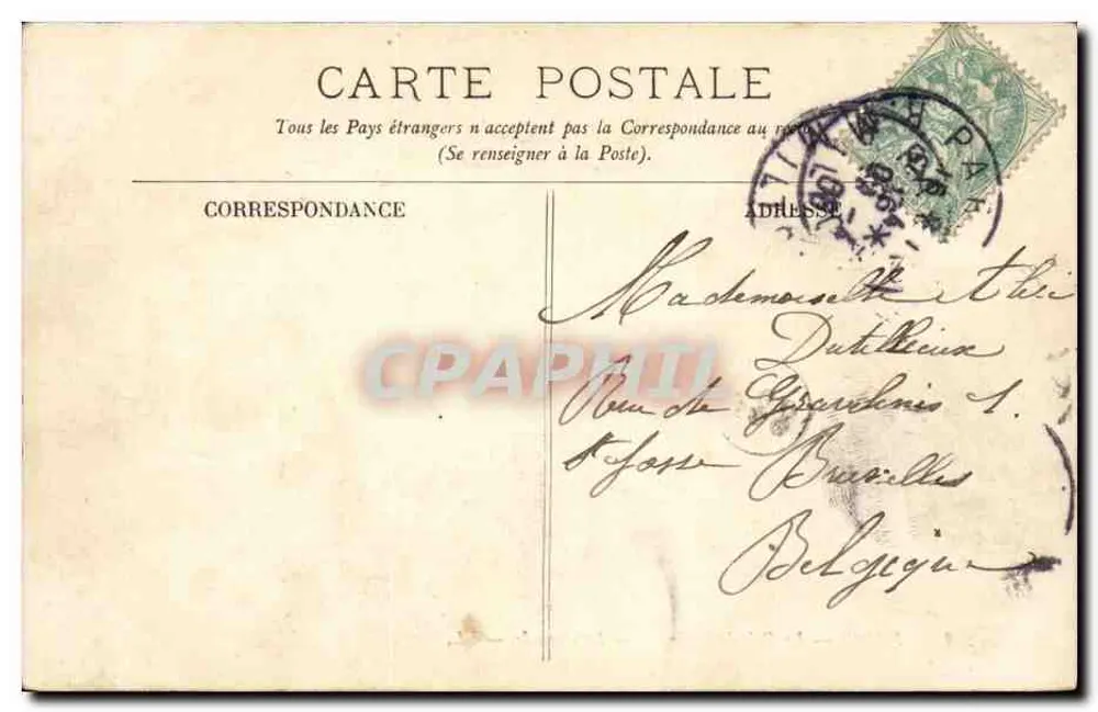PARIS — El Bois de Boulogne — La Cascade — LL. Augusta — n° 258 - Reverso
