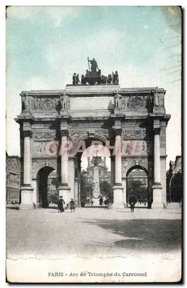PARIS - Arco do Triunfo do Carrousel — editor não indicado, número de série não visível - Frente