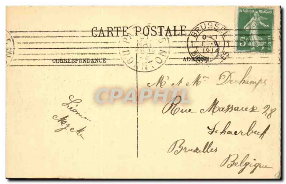 Paris — A Praça da Concórdia — editor não identificado - Verso