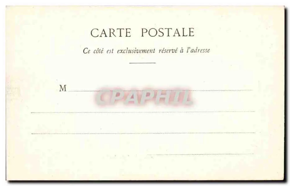 Paris - A Prefeitura - Editora Graphphil, número de série não visível - Verso