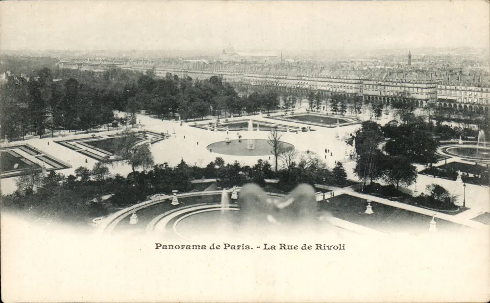 Panorama von Paris — La Rue de Rivoli — Verlag unbekannt - Vorderseite