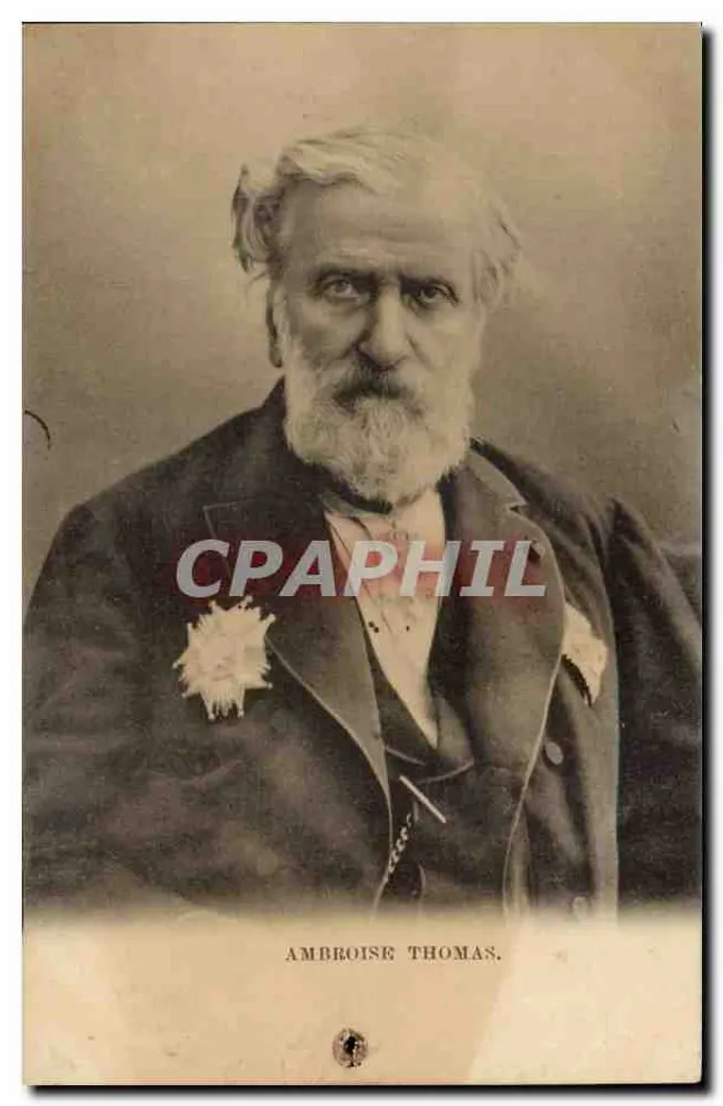 Ambroise Thomas — retrato de um homem idoso com condecorações - Frente