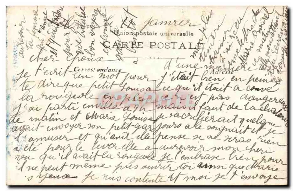 Jovem oferecendo um buquê — 'Cueillies pour vous' — editor desconhecido, n° 381 - Verso