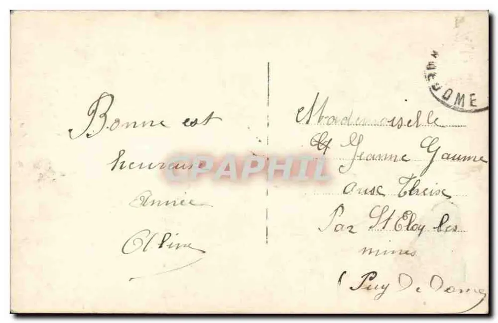 Junge Frau mit Blumenstrauß — Erinnerungskarte — Albu, Paris, n°344 - Rückseite