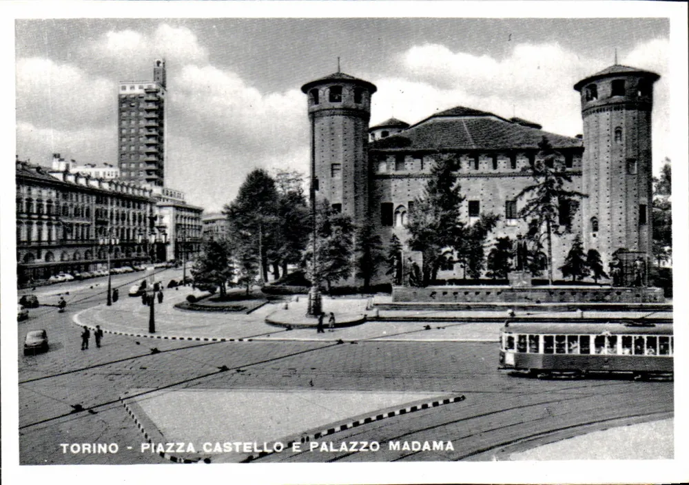 Turin - Piazza Castello und Palazzo Madama - Vorderseite