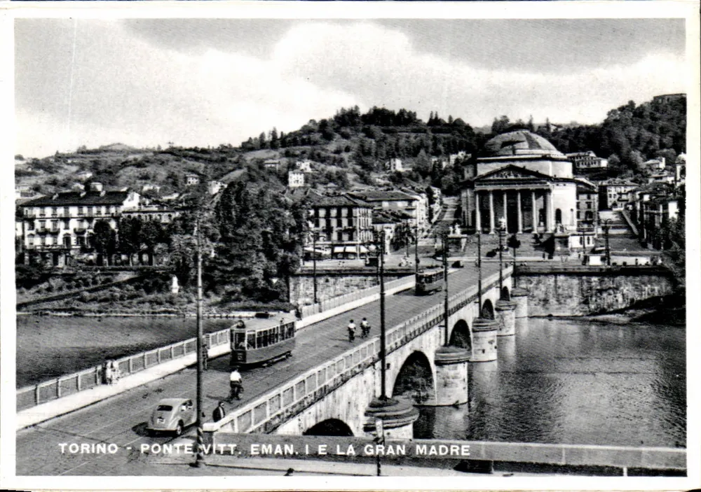Turin - Brücke Vittorio Emanuele I und La Gran Madre — Seriennummer nicht sichtbar - Vorderseite