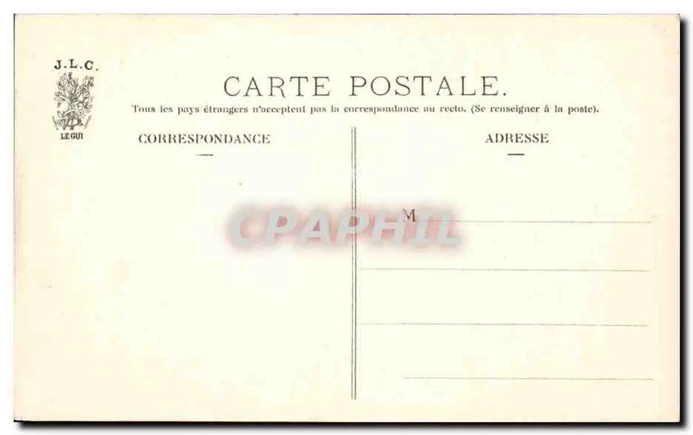 Paris — Parc Monceau — A Rotonda — J.L.C. n°30 - Verso
