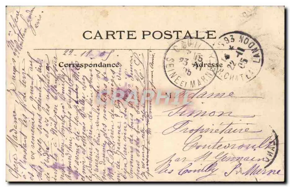 Nossa Senhora de Auteuil — Igreja de Paris — L. J. & Cie, editora, Angoulême-Paris — n°65 - Verso