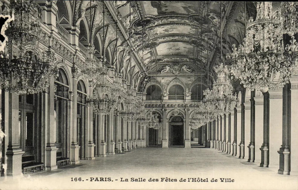 Paris — Die Saal der Feierlichkeiten des Rathauses — n° 166 - Vorderseite
