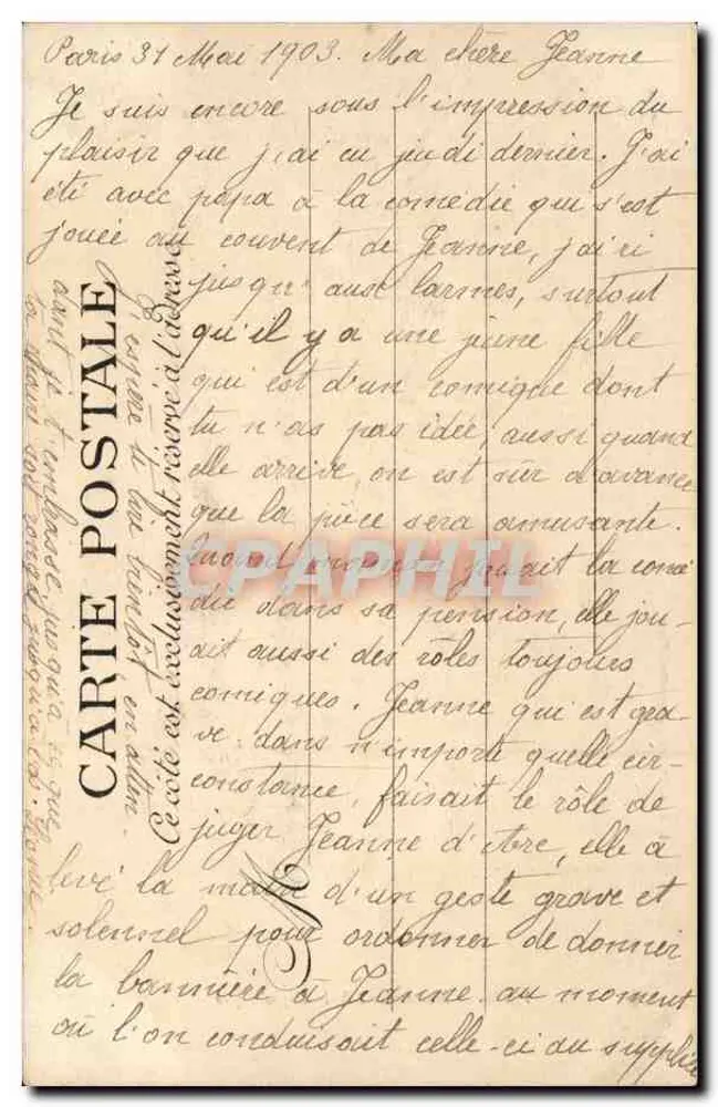 Paris — Monumento da República — L. J. & Cie, editora Paris - Verso