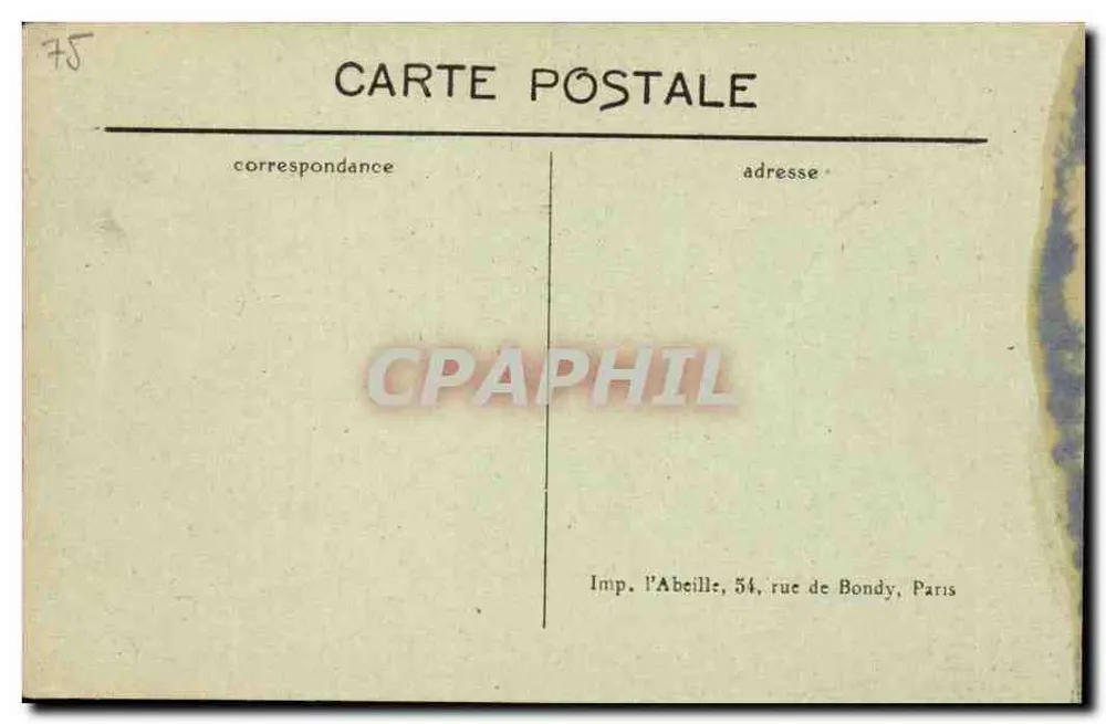 Paris — La Rue Soufflot und der Panthéon — L'Abeille - Rückseite